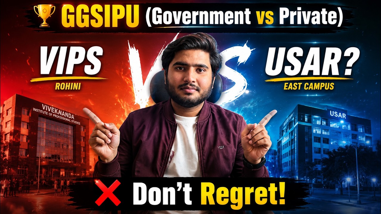 🔥 VIPS vs USAR (Which is Better?) 😱 B.Tech Placement, Fees, & Reality Check 2026 | IPU Counselling