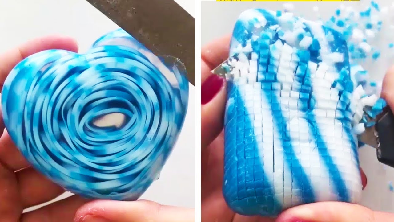 САМЫЕ УДОВЛЕТВОРЕННЫЕ ВИДЕО РЕЗКИ МЫЛА | Мыльные кубики и мыльная резьба ASMR Сборник 2019 | 10