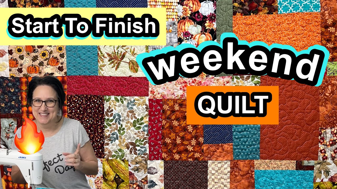 SUPER FAST 💥 Scrappy 4 Patch Quilt