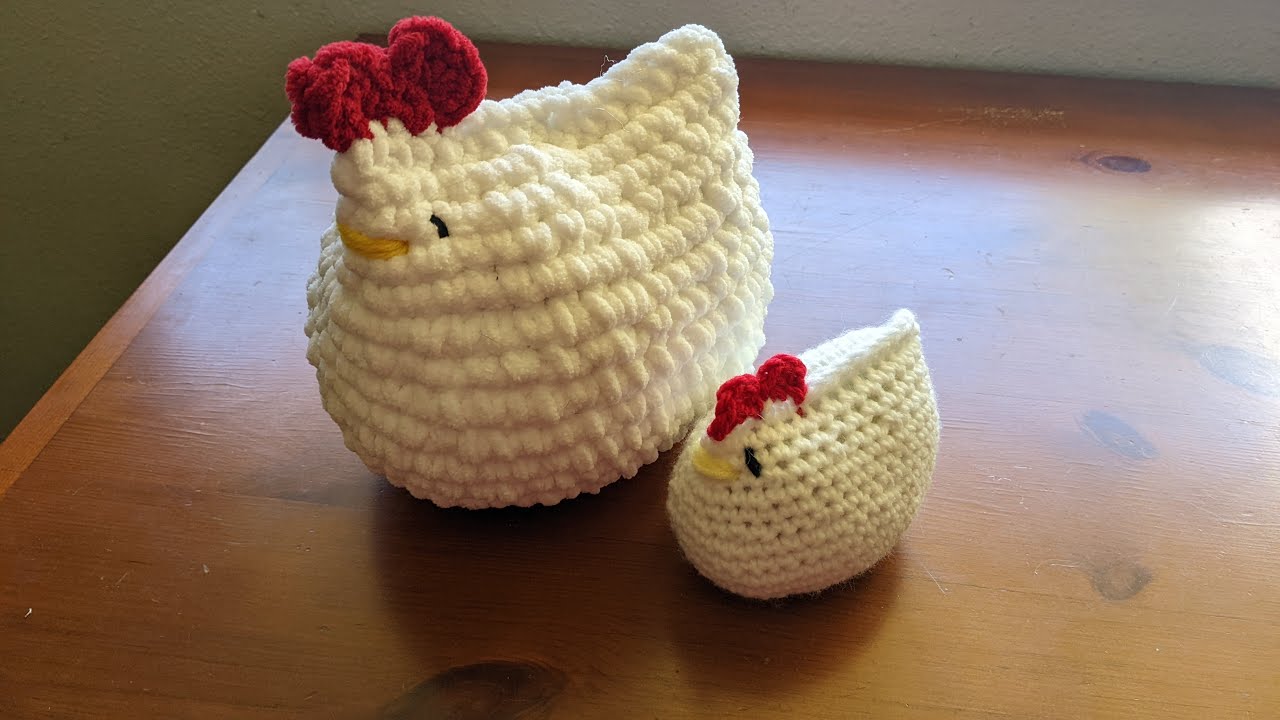 Cute crochet chicken! Free pattern
