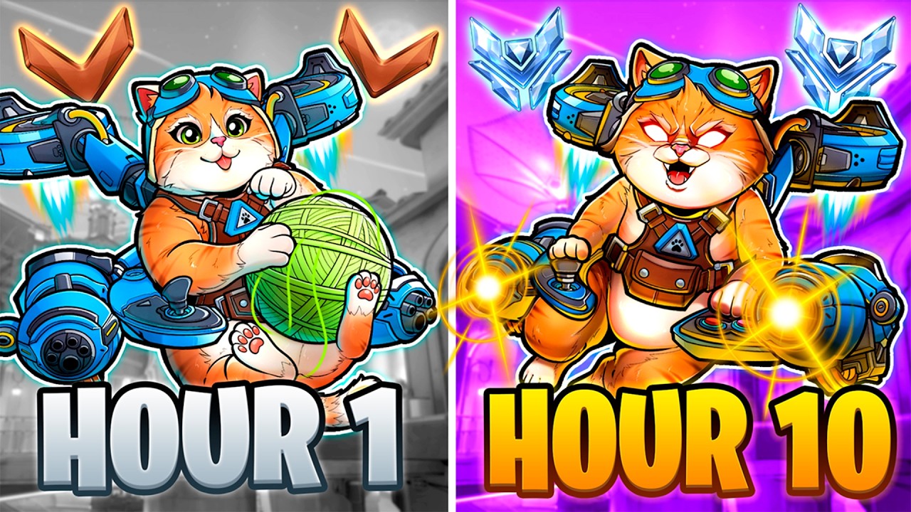 I Spent 10 HOURS Learning Jetpack Cat in Overwatch to PROVE She's PURRR-FECT!