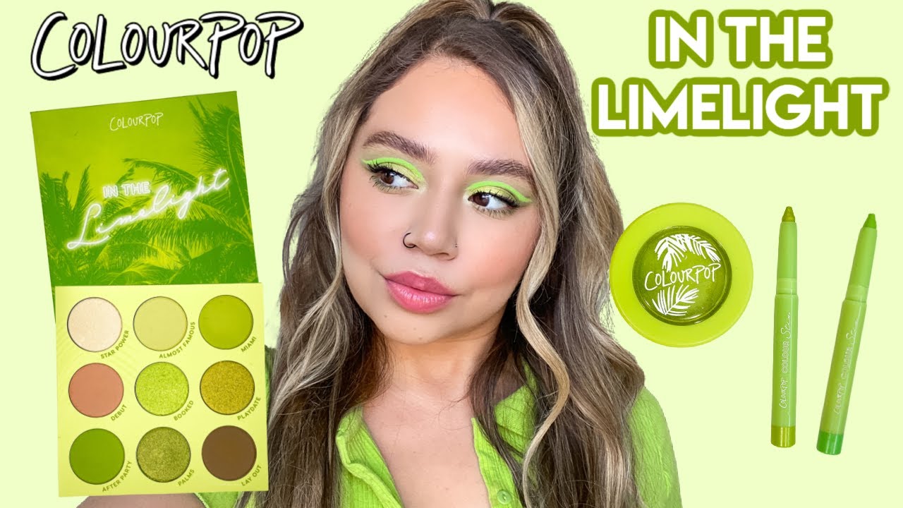 COLOURPOP IN THE LIMELIGHT COLLECTION | SWATCHES, REVIEW + TUTORIAL | Makeupbytreenz