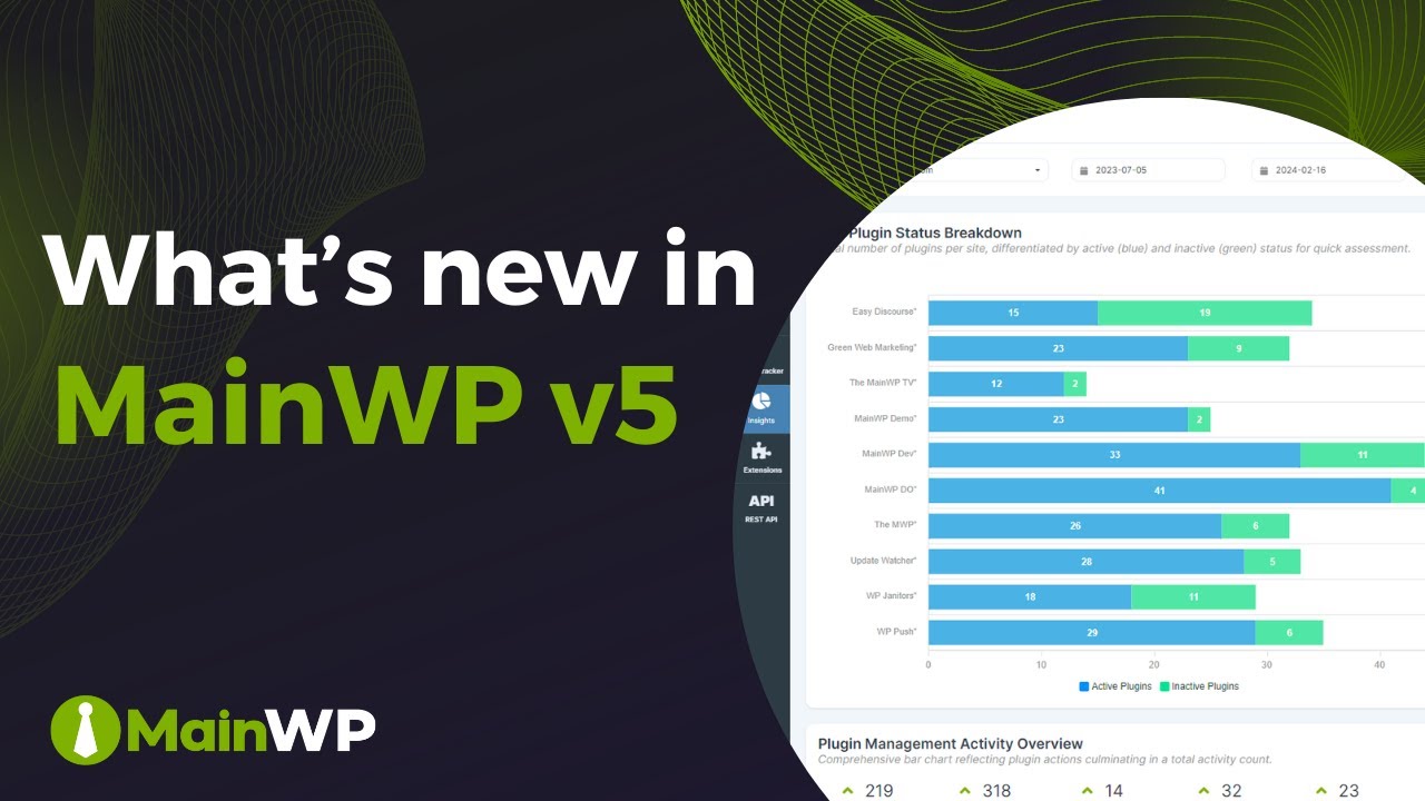 What's new in MainWP v5