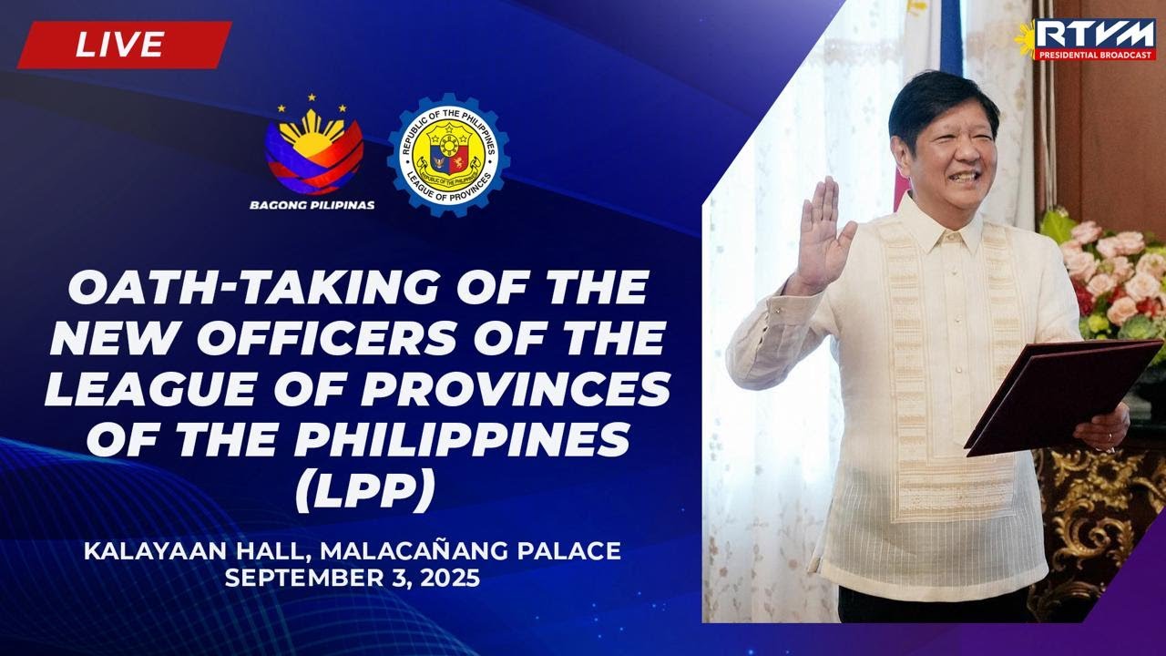 Oath-taking of the New Officers of the League of Provinces of the Philippines 09/03/2025