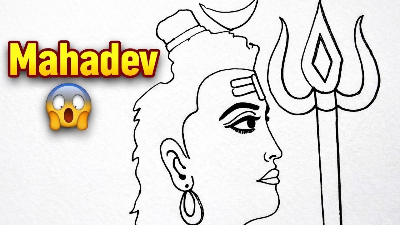 👉 Maine Mahadev ki aisi drawing banayi 😳 | Shiva Drawing