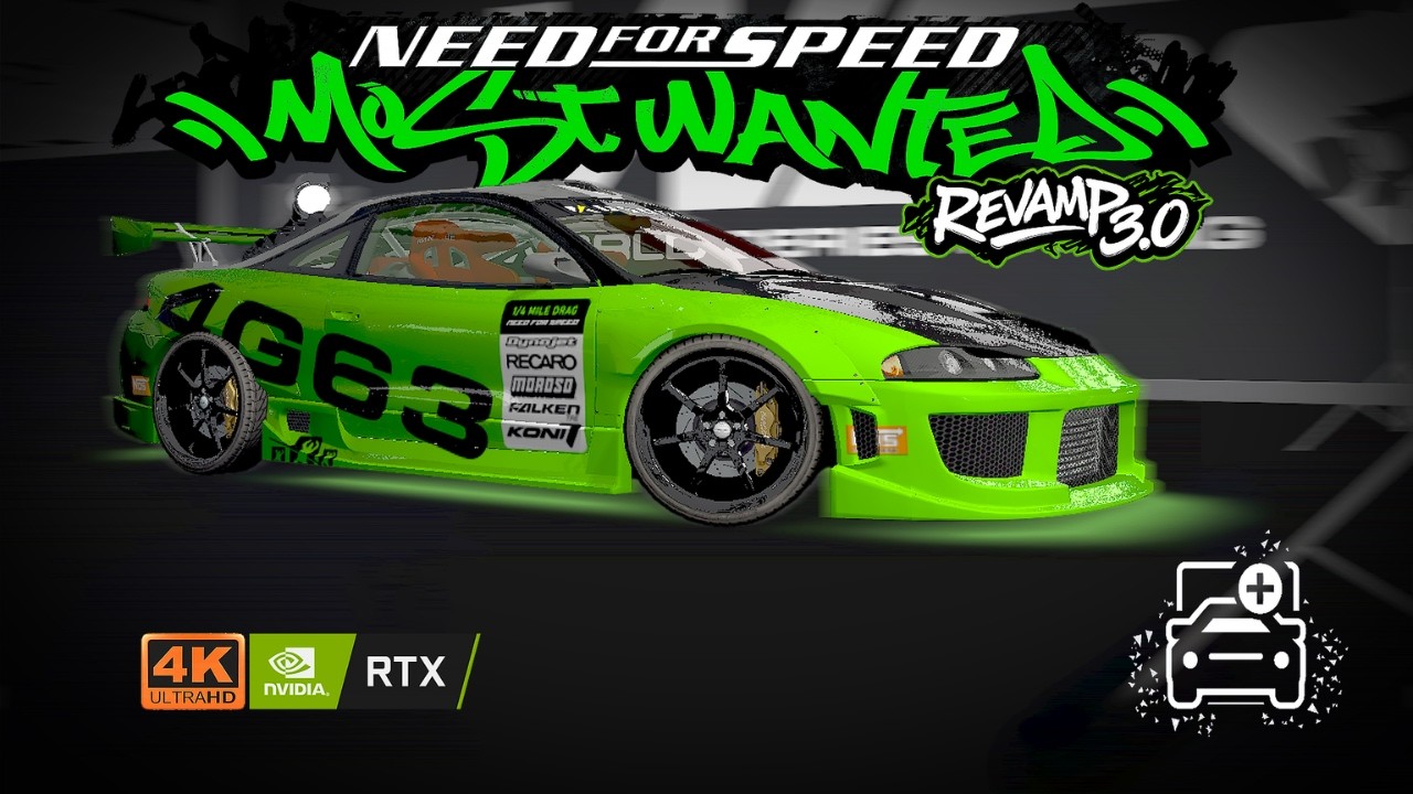NFS Most Wanted [2005] Revamp 3.0 | Mitsubishi Eclipse GSX Extended Customization & Gameplay