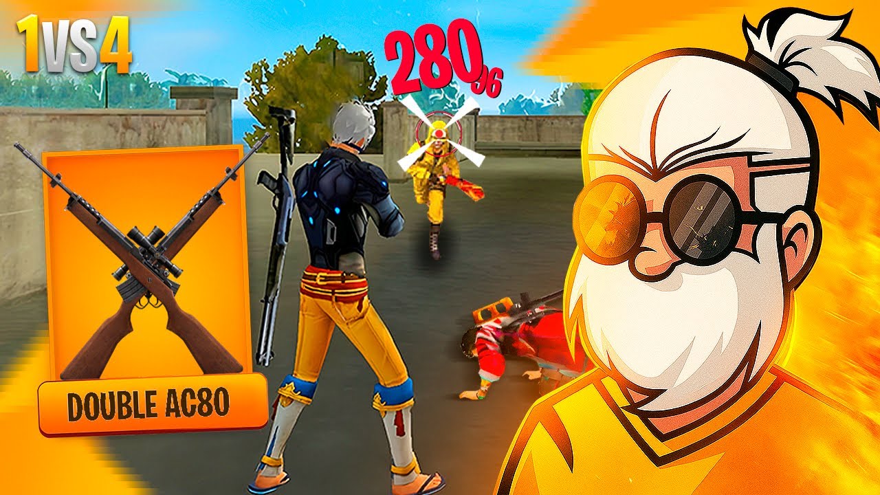TENTEI JOGAR DE 2 AC80 SOLO VS SQUAD CONSEGUI DA BOOYAH?