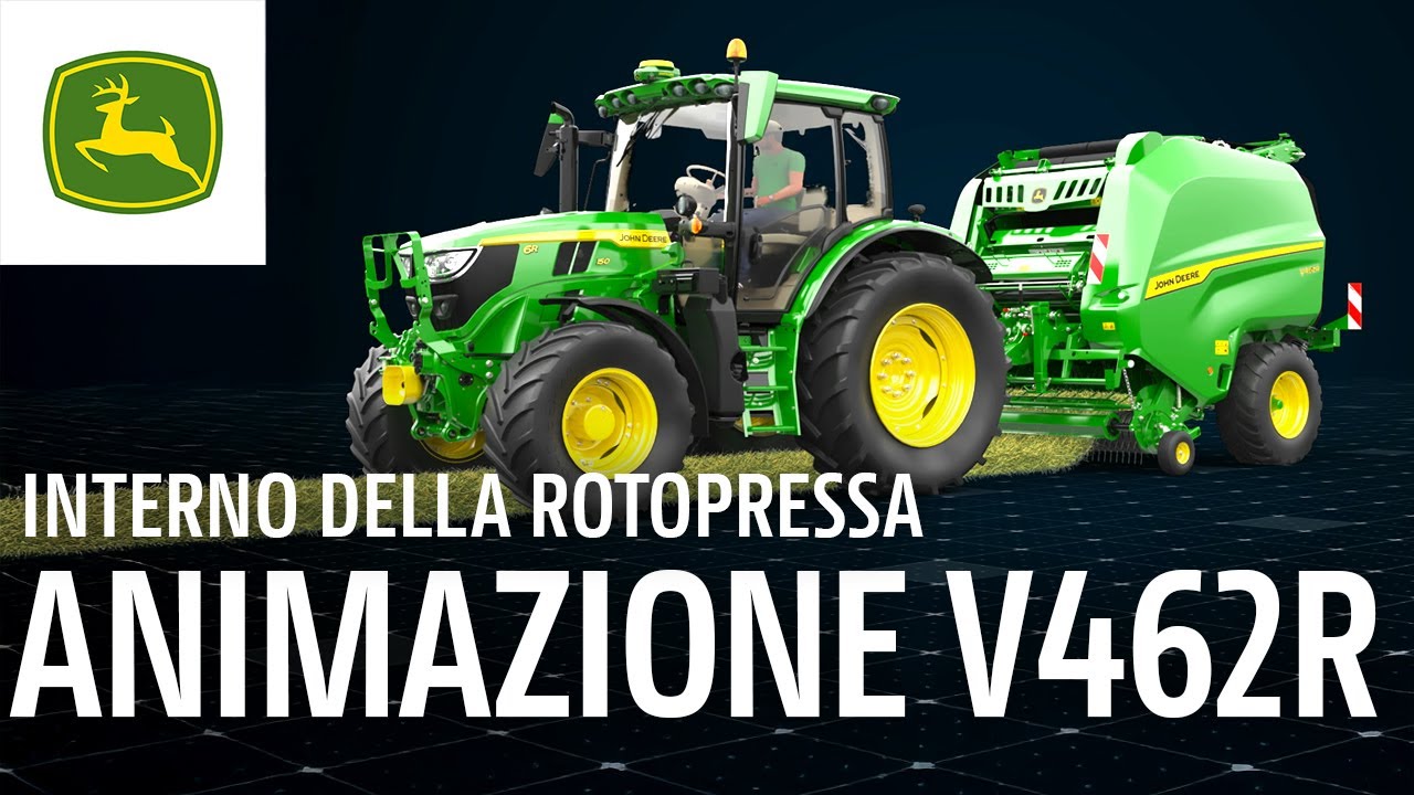 Interno della rotopressa I Rotopressa a camera variabile John Deere V462R
