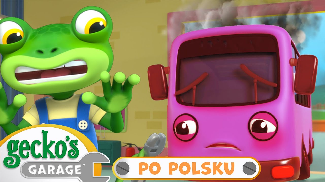 Bobuś-Autobuś zachorował | Warsztat Gekona | Bajka dla dzieci po polsku | Pojazdy dla dzieci