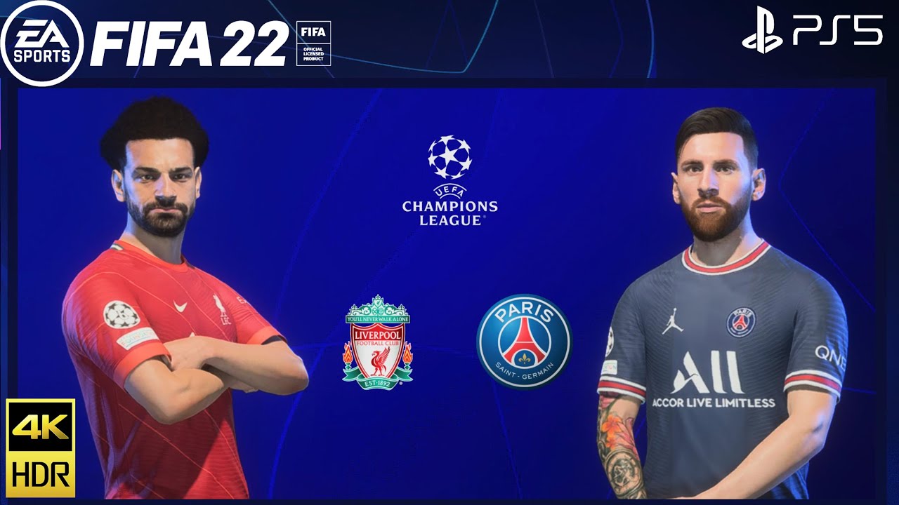 FIFA 22 PS5 | Liverpool Vs PSG | UEFA Champions League | 4K Gameplay