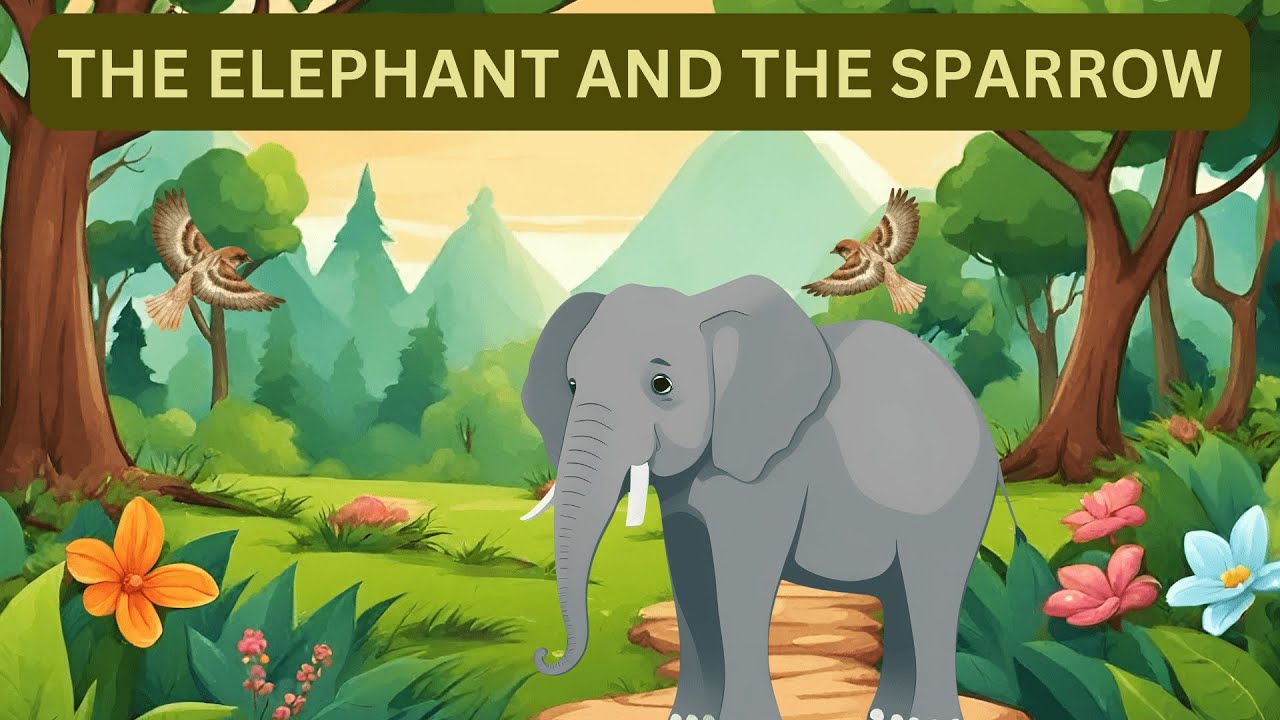 The Elephant and The Sparrow Story for Kids#moralstories #bedtimestories #englishkidsstories #lucky
