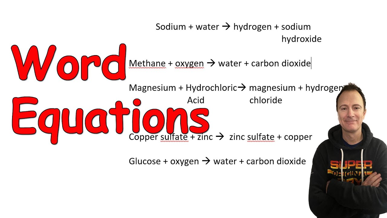 How to write word equations. It's EASIER than you think!
