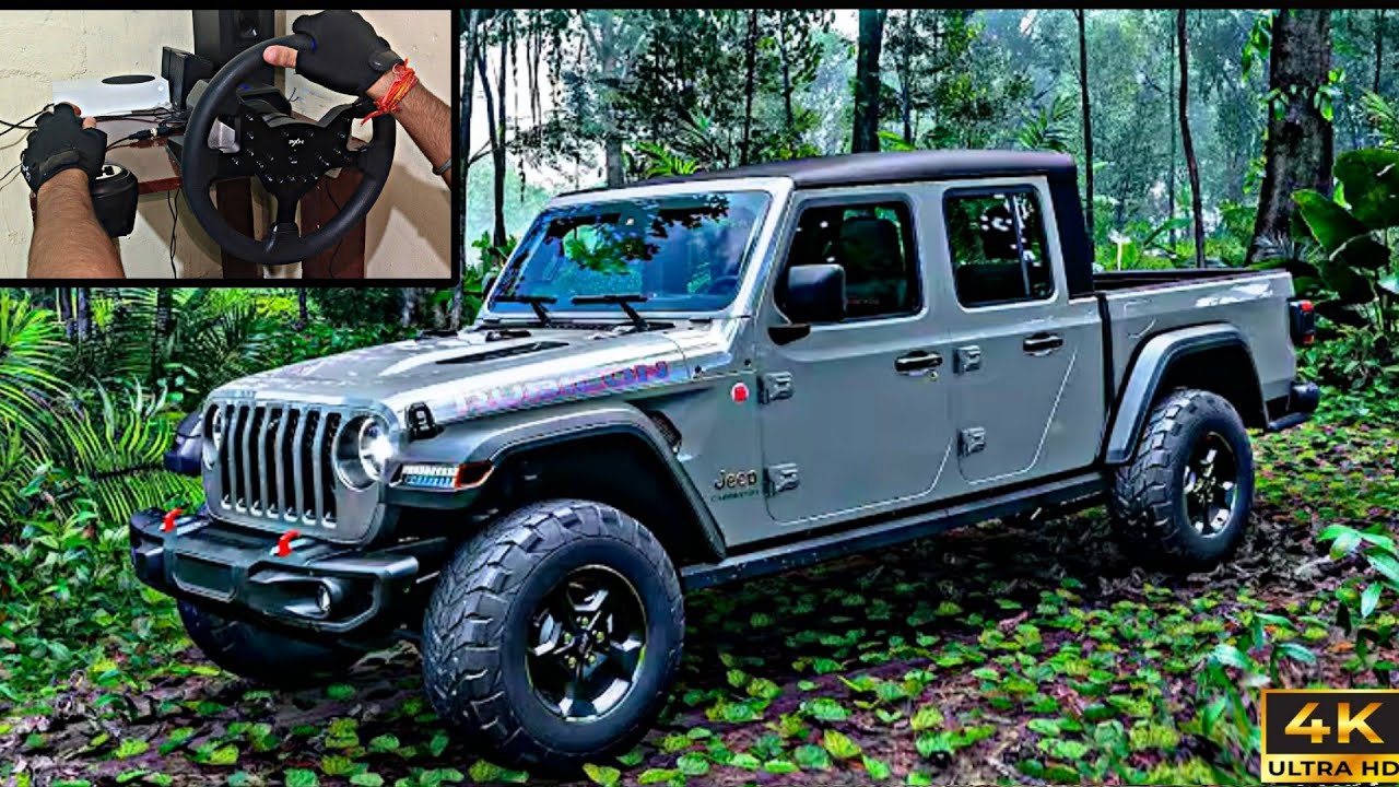 Jeep Gladiator Rubicon - Forza Horizon 5 - PXN V99 Steering wheel gameplay