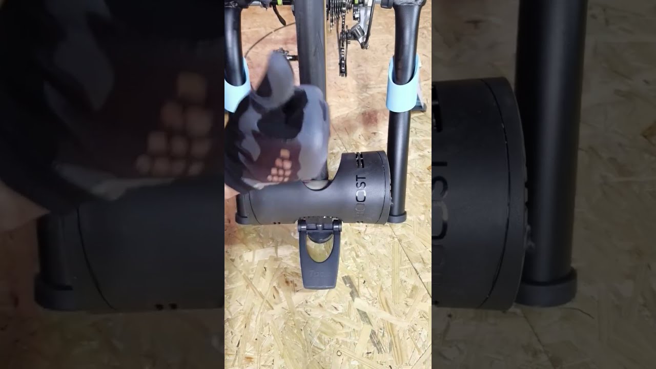 How it works - budget indoor traininer set-up.