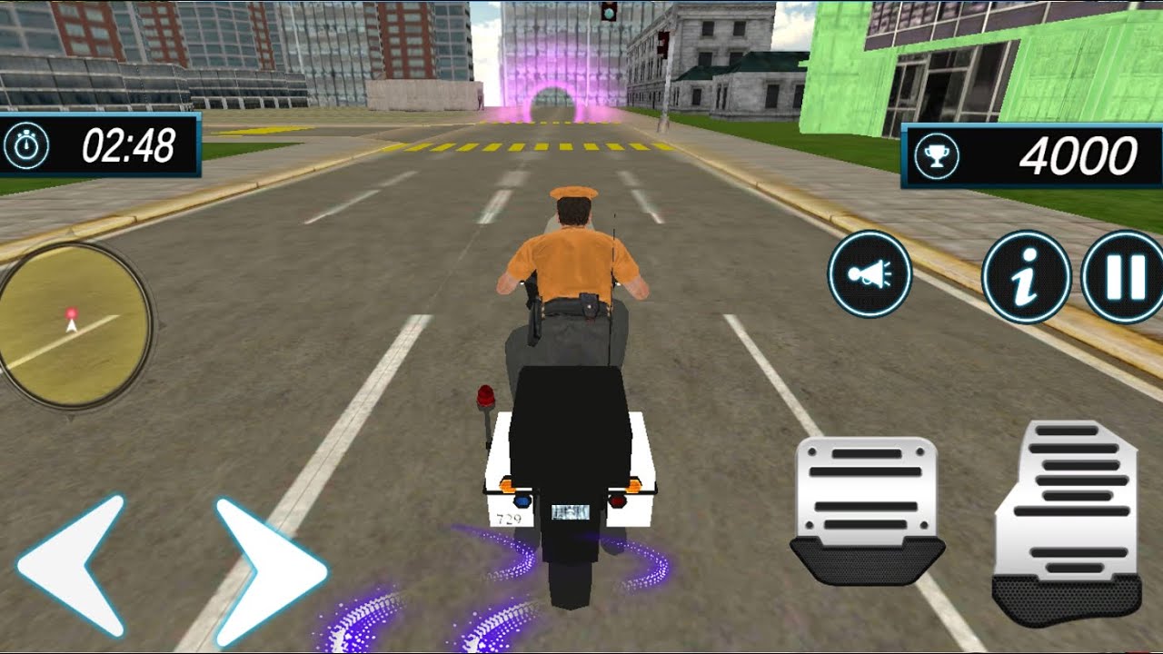 Police City Traffic Warden Duty 2019 - Police car - Bike Game - Android Gameplay