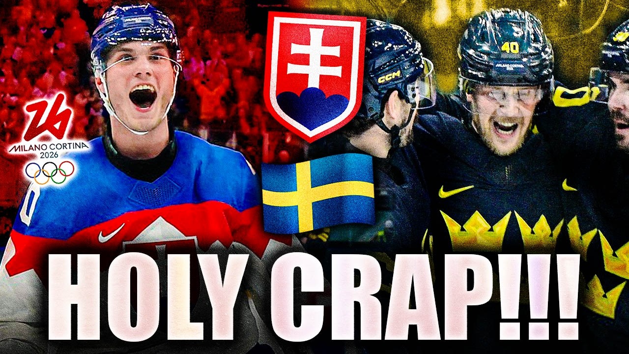 JURAJ SLAFKOVSKY MAKES OLYMPIC HISTORY + ELIAS PETTERSSON SCORES 2 MASSIVE GOALS: Sweden VS Slovakia