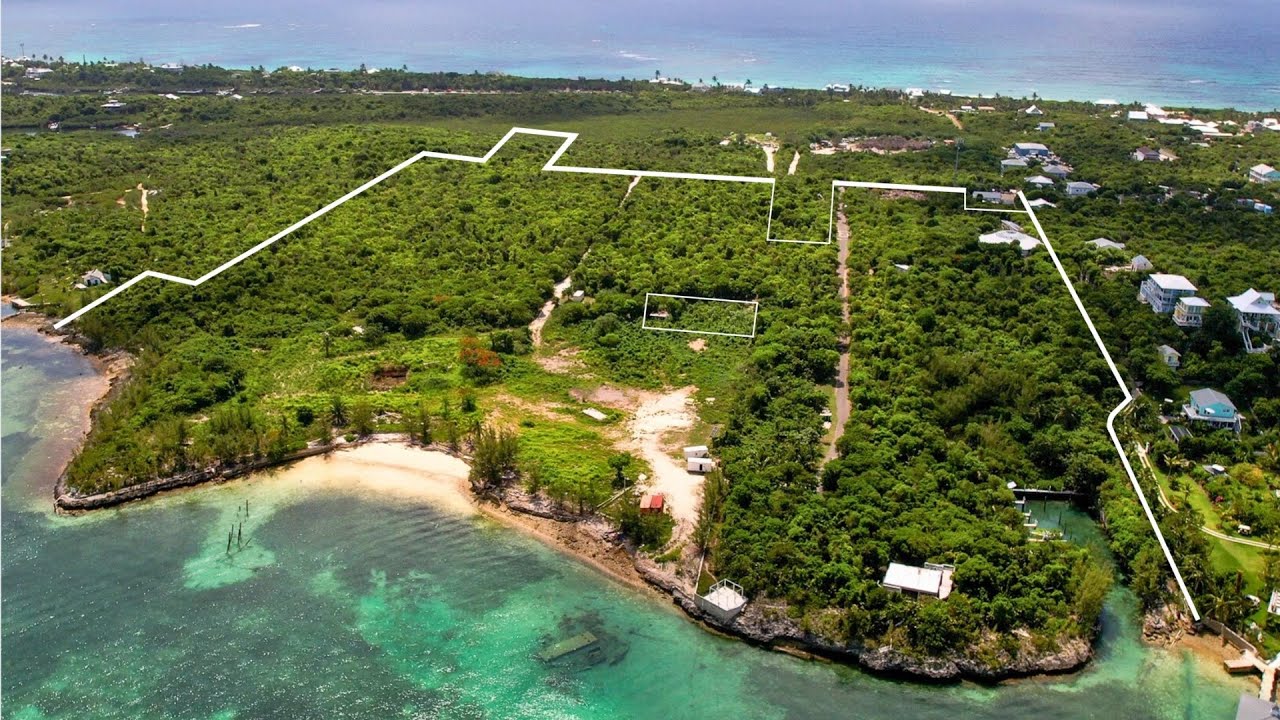 28 Acres on the Sea of Abaco in Hope Town Bahamas • Development Property or Private Estate