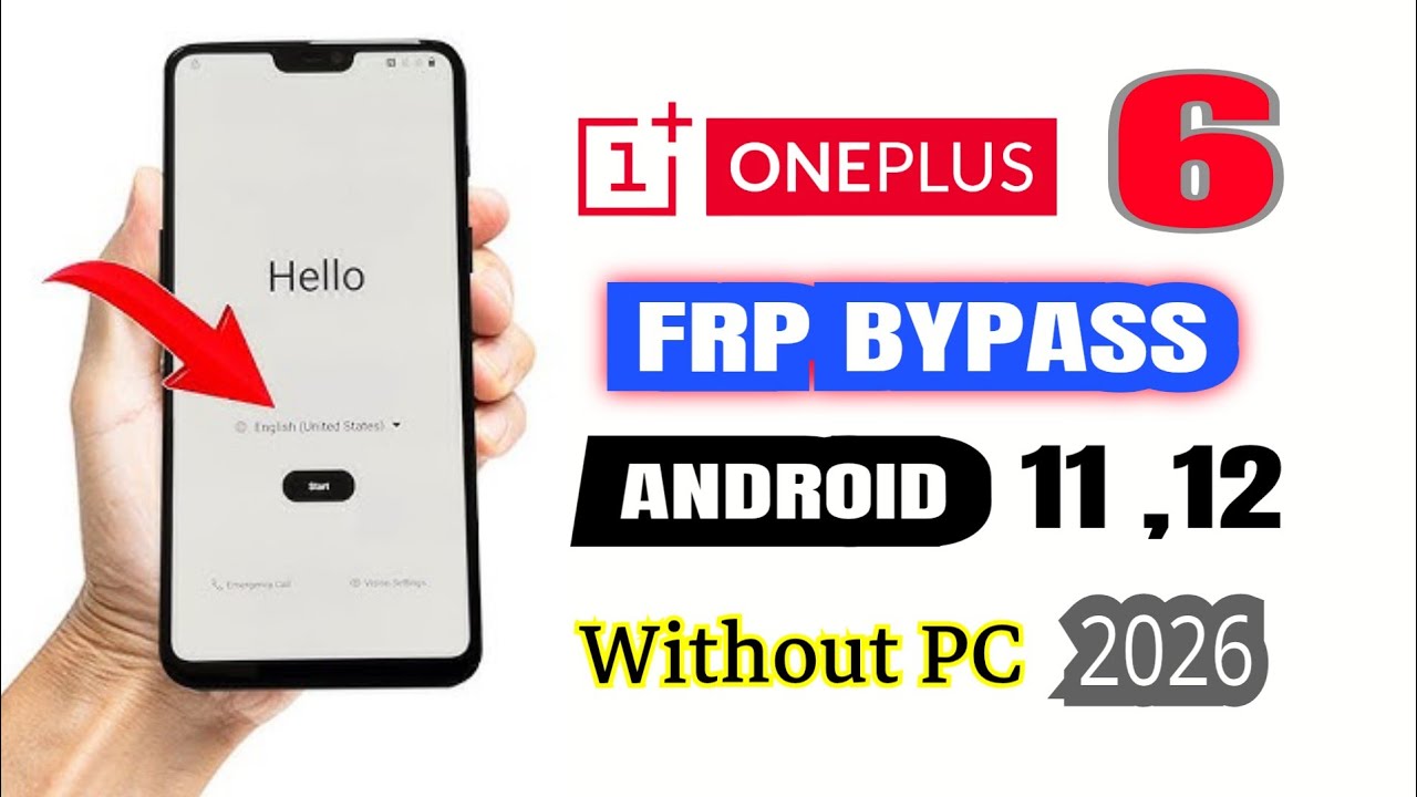 OnePlus 6 Rimove Account lock. 2026 | Android 11(Without Pc)