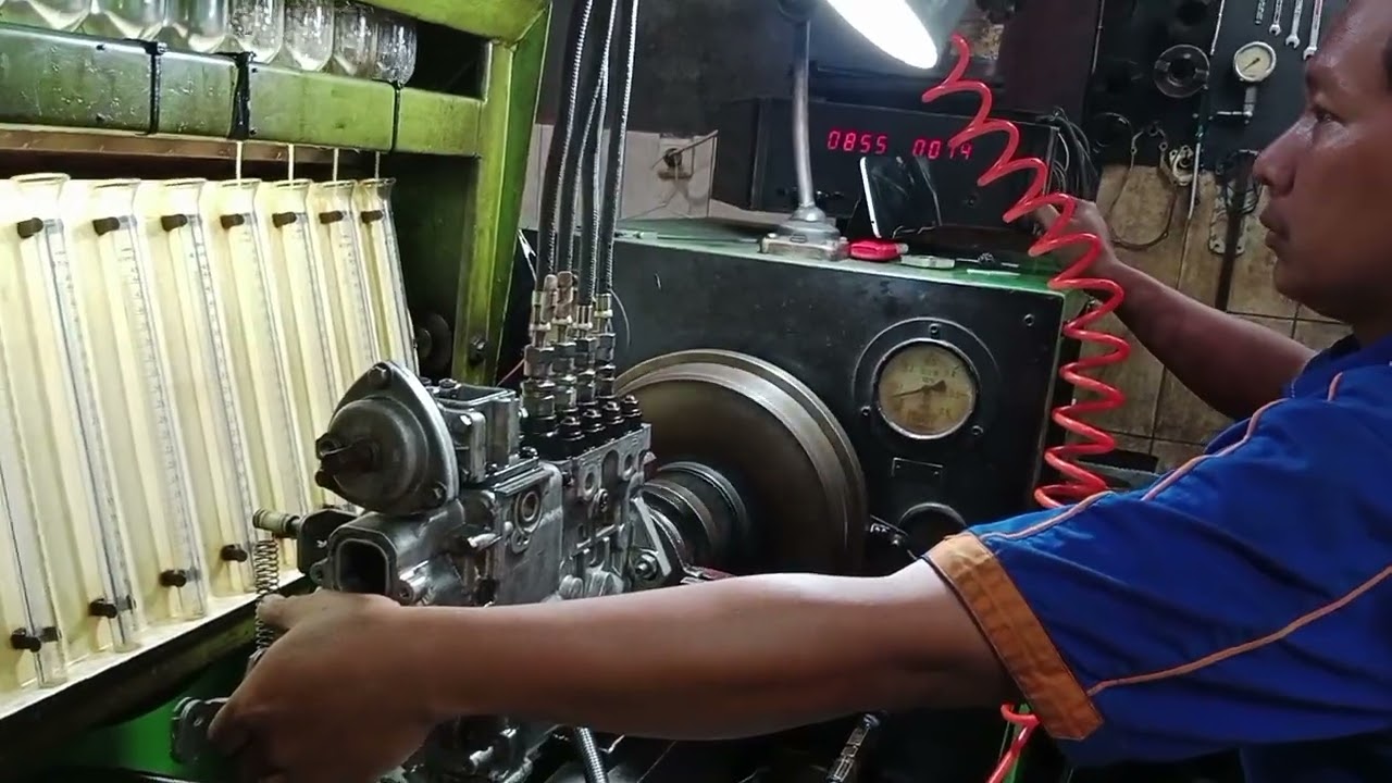 Kalibrasi Mitsubishi Canter, jossss.... #injectionpump#diesel#canter