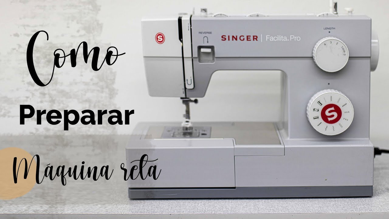 Como Colocar Linha na Máquina de Costura Facilita Pro 4411/4423  Singer- Escola SIVEST