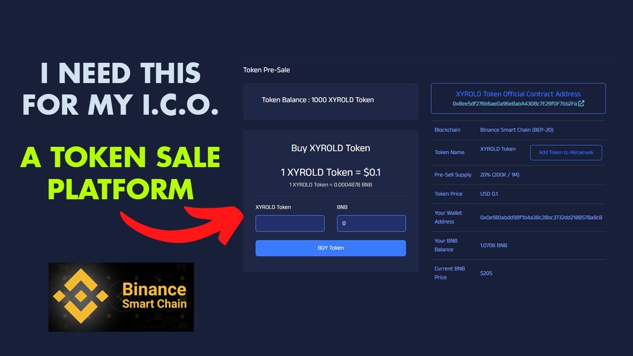 How to Build a Token Sale App (Presale)  | Solidity, c#, JS