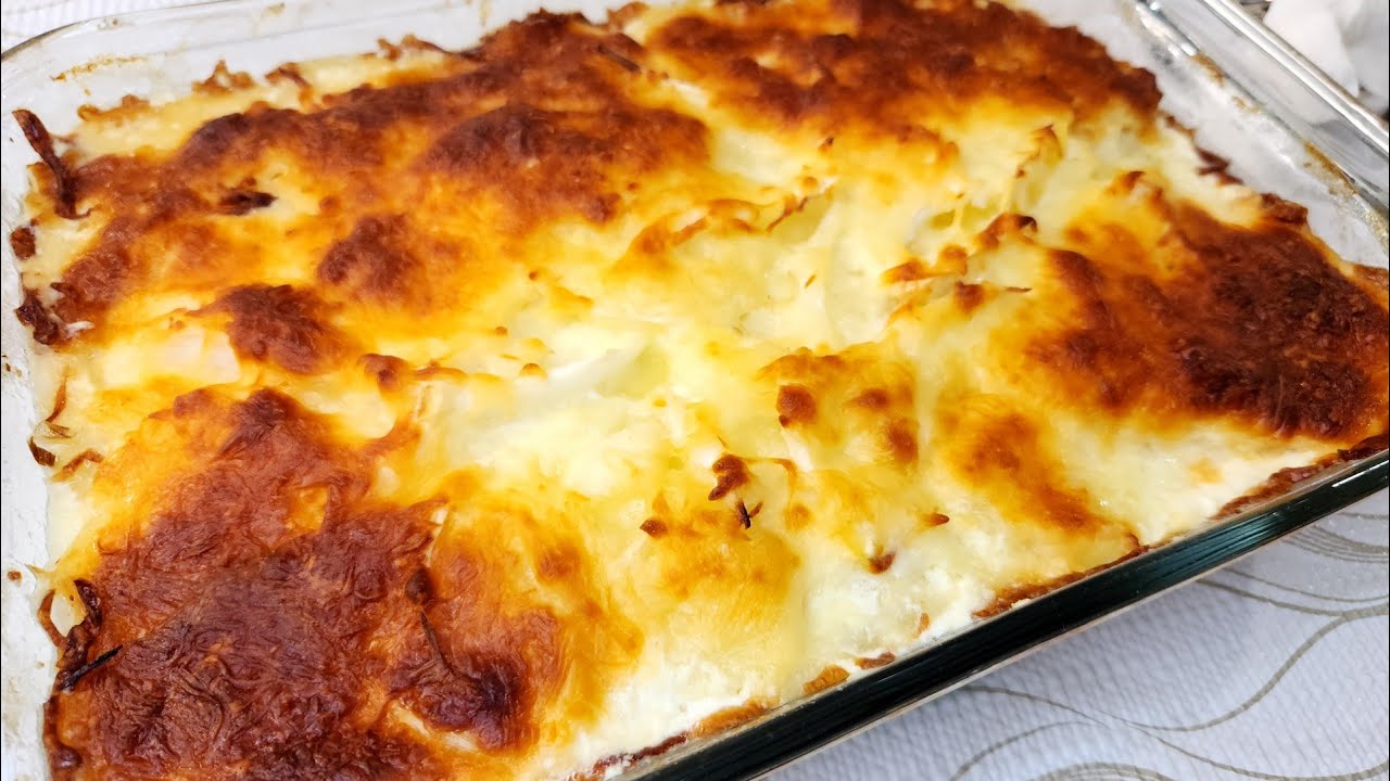 Papas gratinadas con cebolla y queso #thanksgiving #recetasfaciles #papas #family #potato