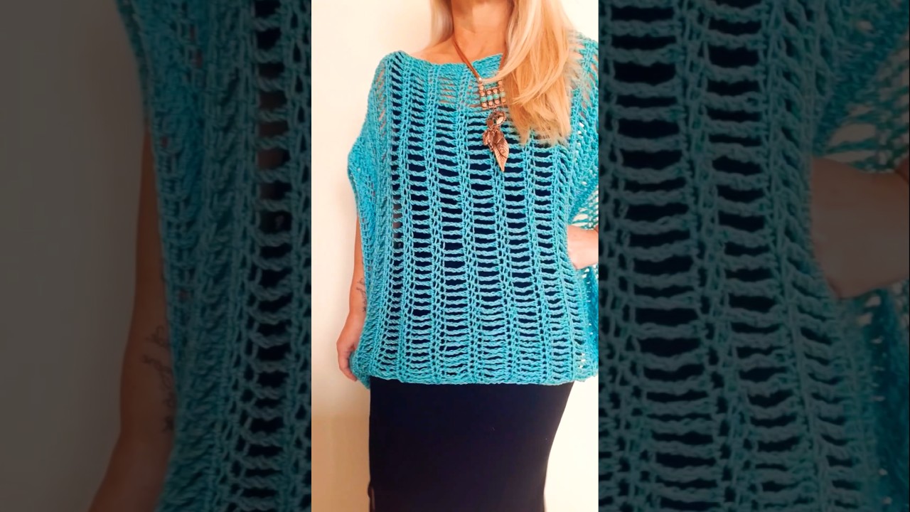 BLUSA DE CROCH&Ecirc; F&Aacute;CIL - CLIQUE NO &Iacute;CONE ▶️ DO T&Iacute;TULO E ASSISTA &Agrave; V&Iacute;DEO-AULA COMPLETA