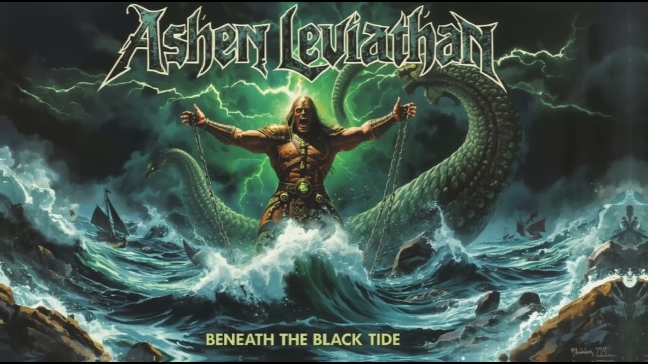 Ashen Leviathan – Beneath the Black Tide (Full Album) | Epic Doom-Tinged Metal (AI made)