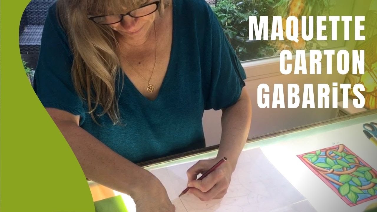 ENTRELACS BOiSÉS (3) : Réalisation de la maquette du vitrail Tiffany