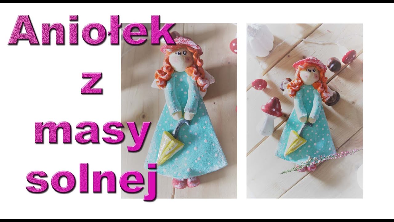 Aniołek jesienny z masy solnej krok po kroku-jak zrobić aniołka