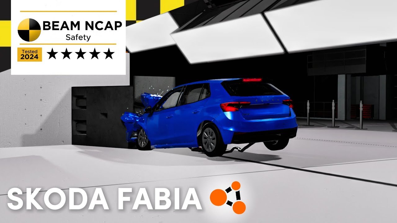 BEAM NCAP safety | Crash testing a Skoda Fabia (2018) | BeamNG.Drive