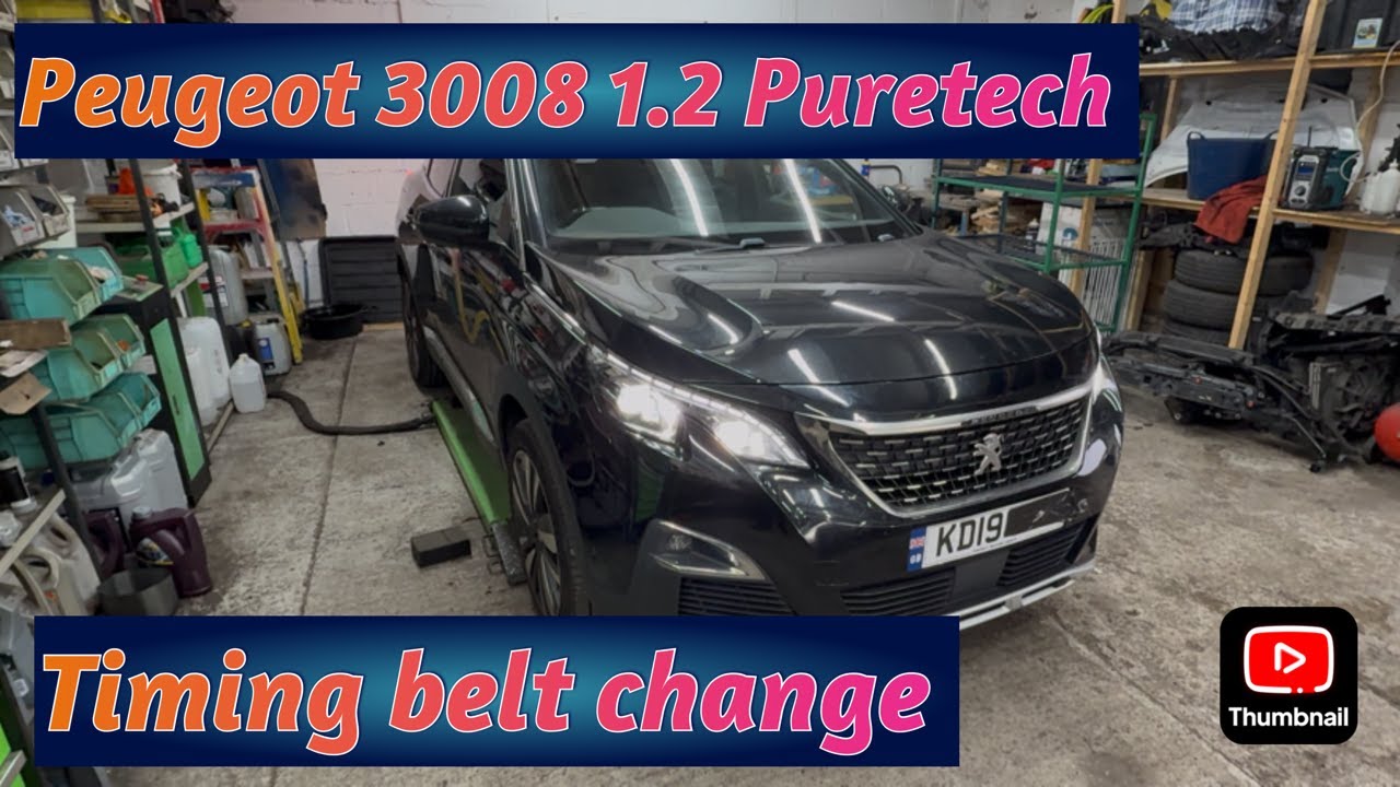 Замена ремня ГРМ PEUGEOT 3008 GT LINE 2019 1.2 PURETECH с мокрым ремнем.