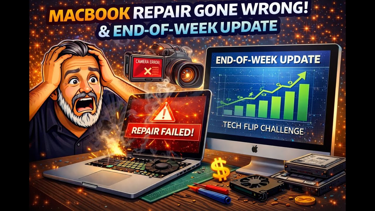 What went wrong on this macbook repair, and a quick tech room update. Episode 23/265