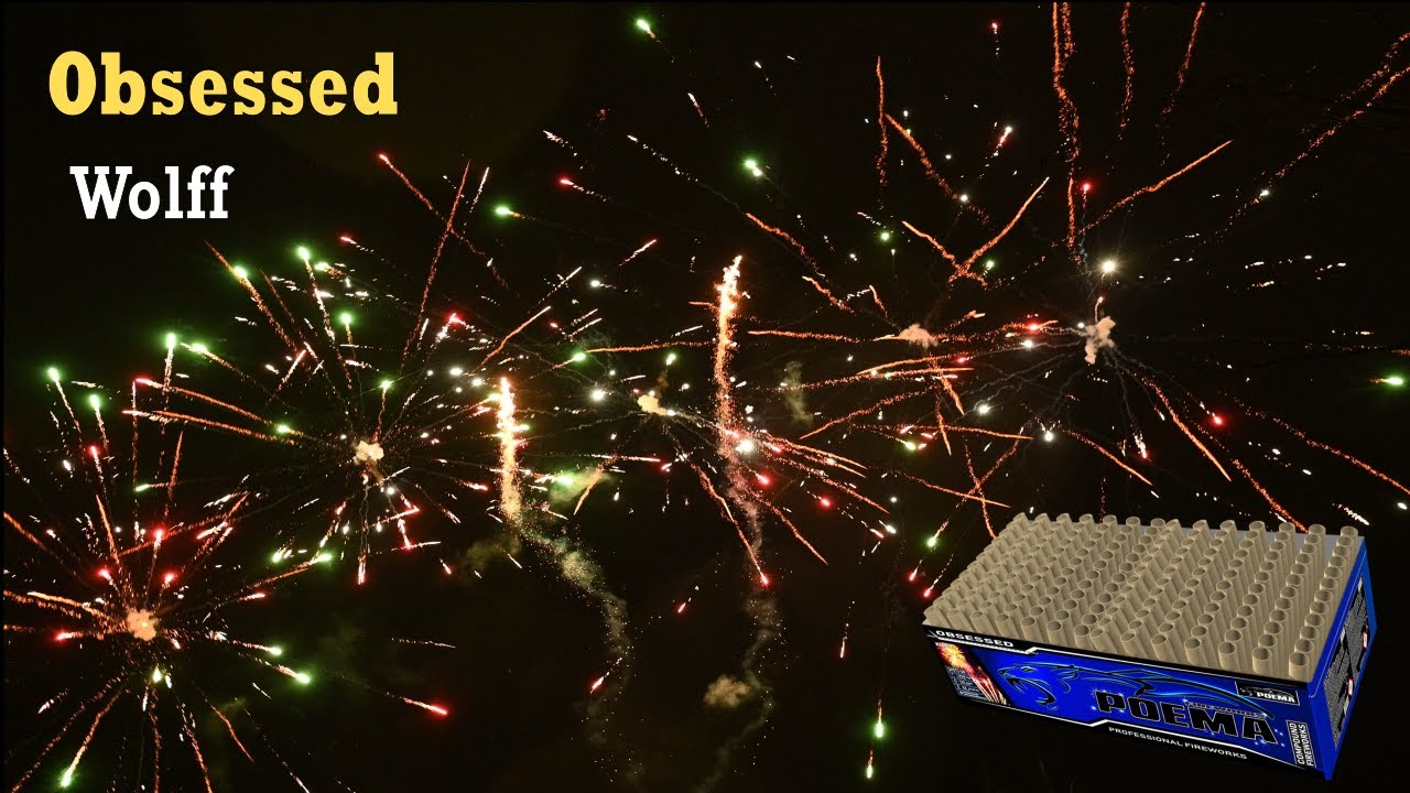 Obsessed | 168 schoten dikke waaier | Wolff vuurwerk | 1958 gram