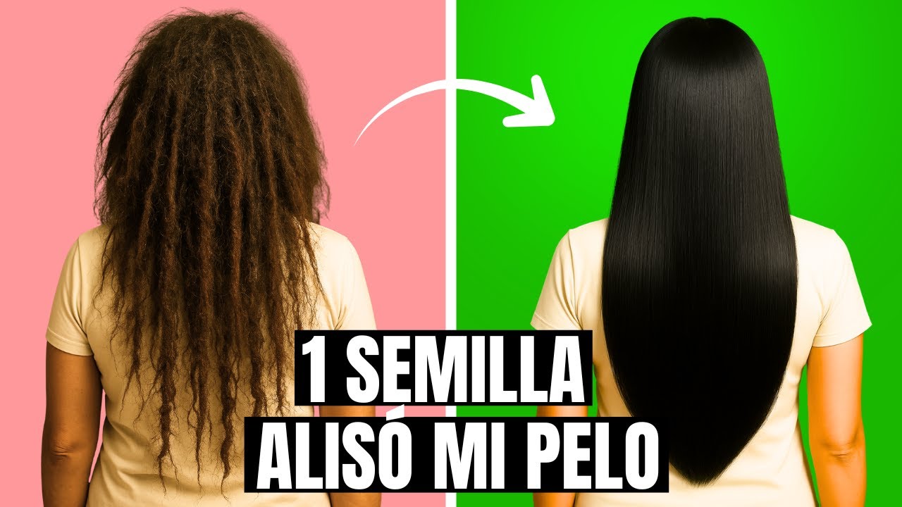 La SEMILLA Que ALISA y Da Brillo Al CABELLO Sin Usar Químicos NI Planchas