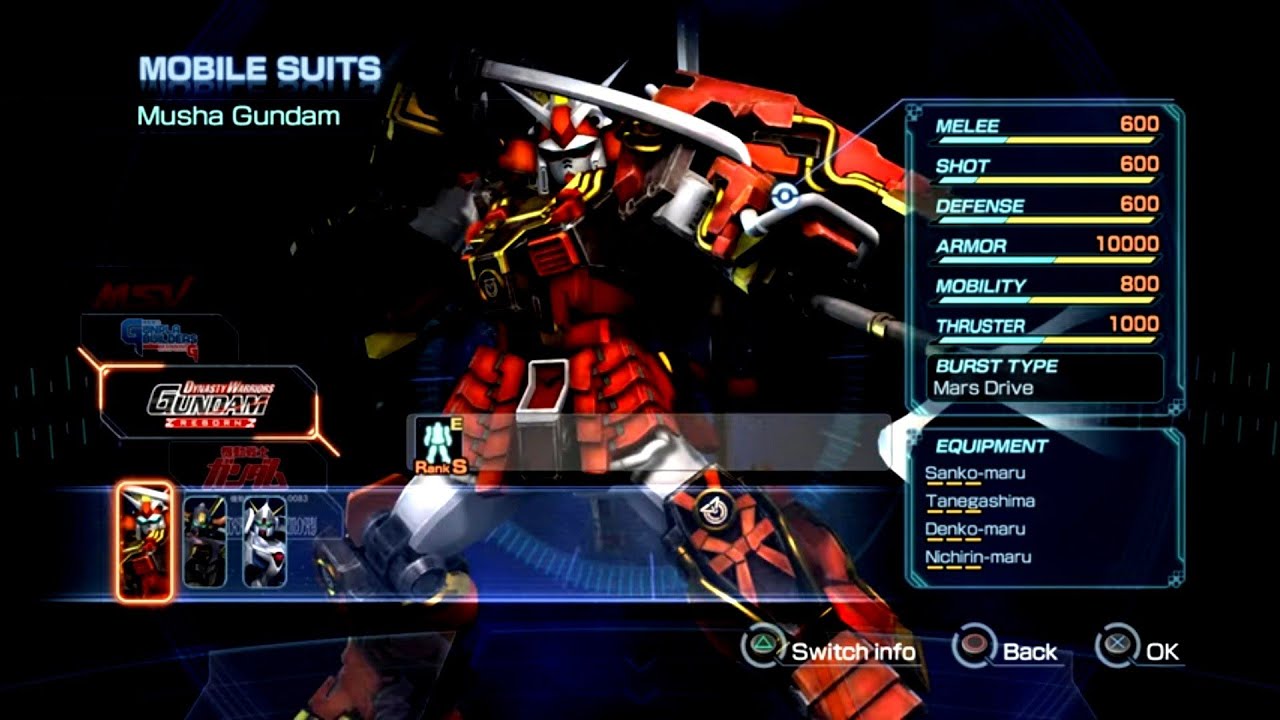 Dynasty Warriors Gundam Reborn (PS3/2014) RPCS3 ALL GUNDAM, MOVIES UNLOCKED 4K 13/15