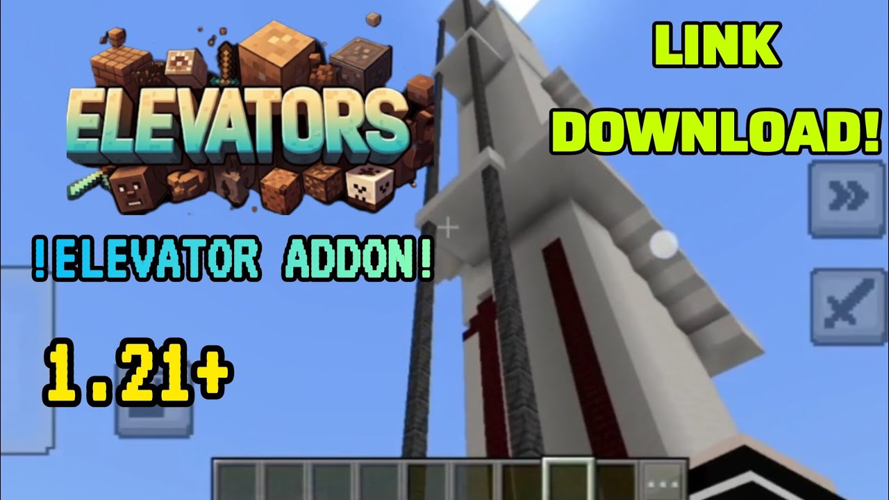 Elevator addon mcpe 1.21+ Download link +tutorial #elevator #addonmcpe @Xboygamingz
