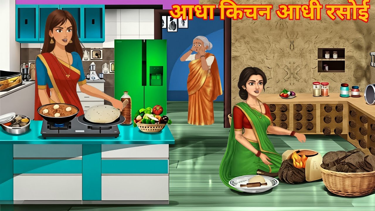 आधा किचन आदि रसोई हिंदी कहानी | aadha kitchen aadhi rasoi Hindi kahani | bedtime stories |story 