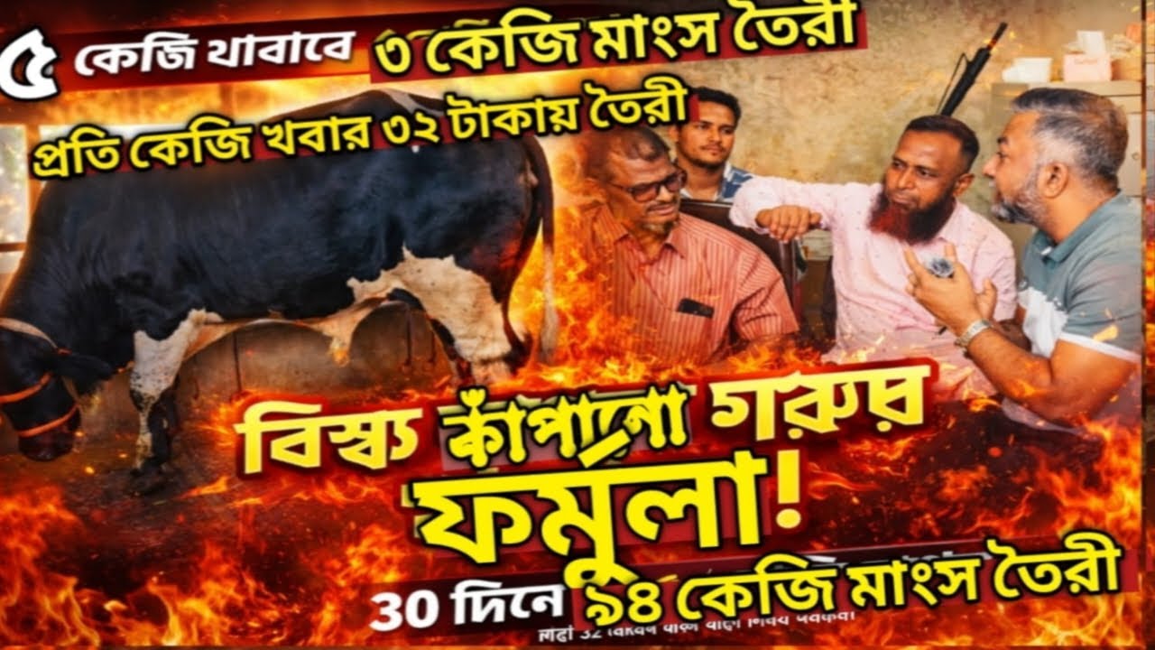 ৩০ দিনে ৯৪ কেজি মাংস উৎপাদন || প্রতি কেজি খরচ ৩২ ৳