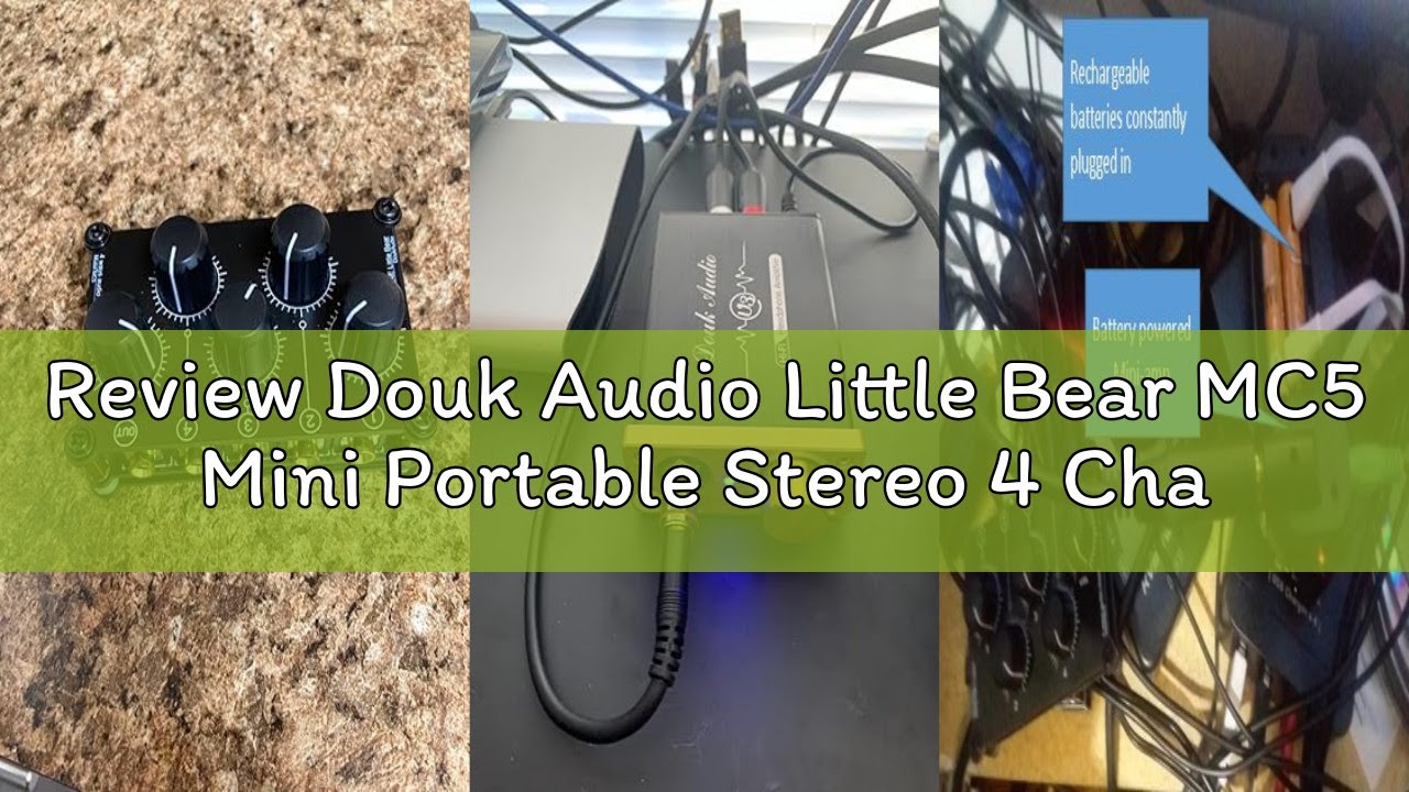 Review Douk Audio Little Bear MC5 Mini Portable Stereo 4 Channel Audio Mixer Passive Live Studio Con