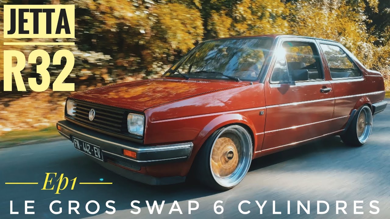 Vw jetta mk2 R32 ep1 : un coupé 6 cylindres 3.2 sur des BBS!