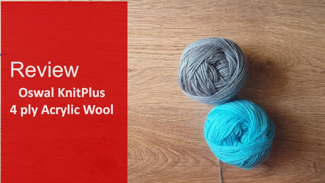 Wool Review Oswal KnitPlus wool - Acrylic yarn from Oswal Wools India 4 ply wool