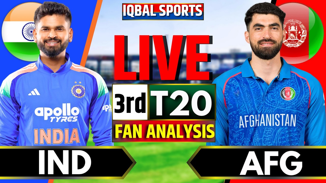 🔴LIVE: India vs Afghanistan, 3rd T20 Fan Analysis | Live Score & Commentary | IND vs AFG Live Score