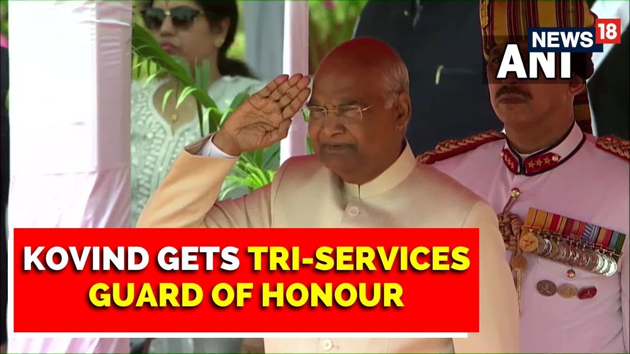Outgoing President Ram Nath Kovind Receives Tri-Services Guard Of Honour | English News