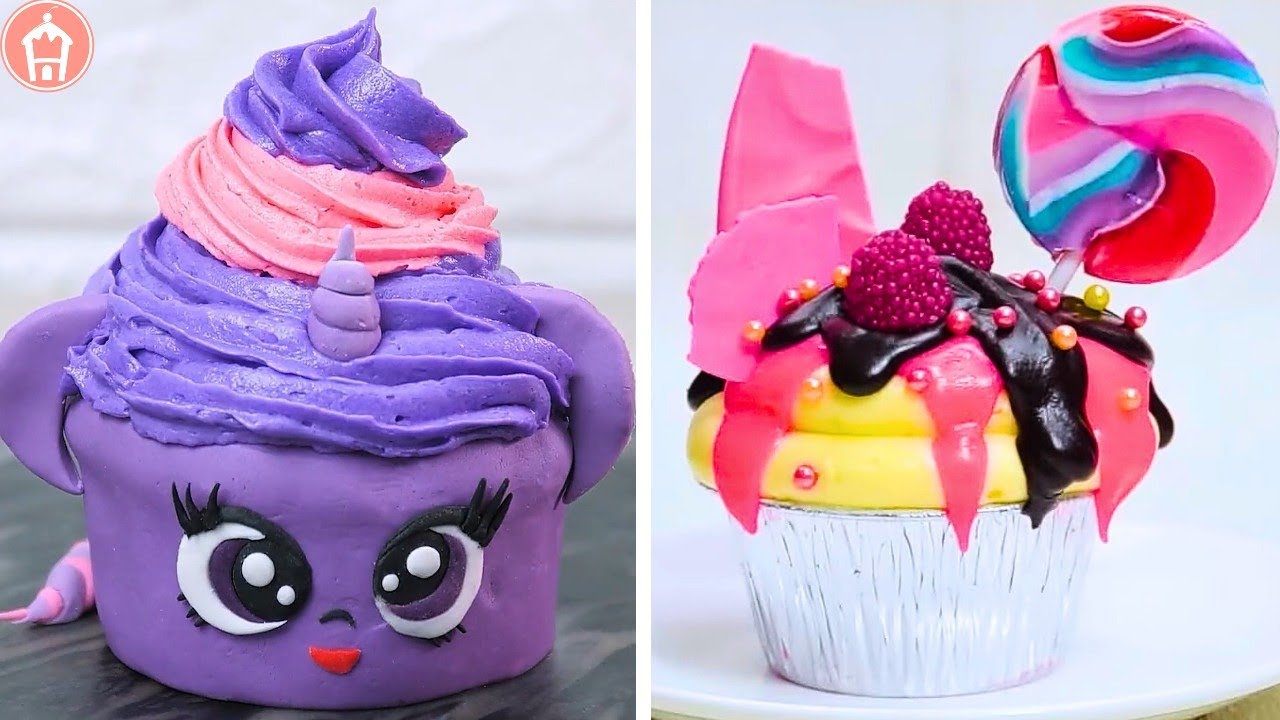 5+ Colourful cupcake decor ideas 🦄🍭| Easy cupcake decoration hacks 🧁💖