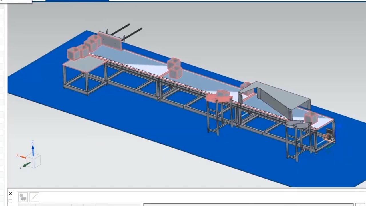 Designing a working 3D conveyor belt using the mechatronics technology!