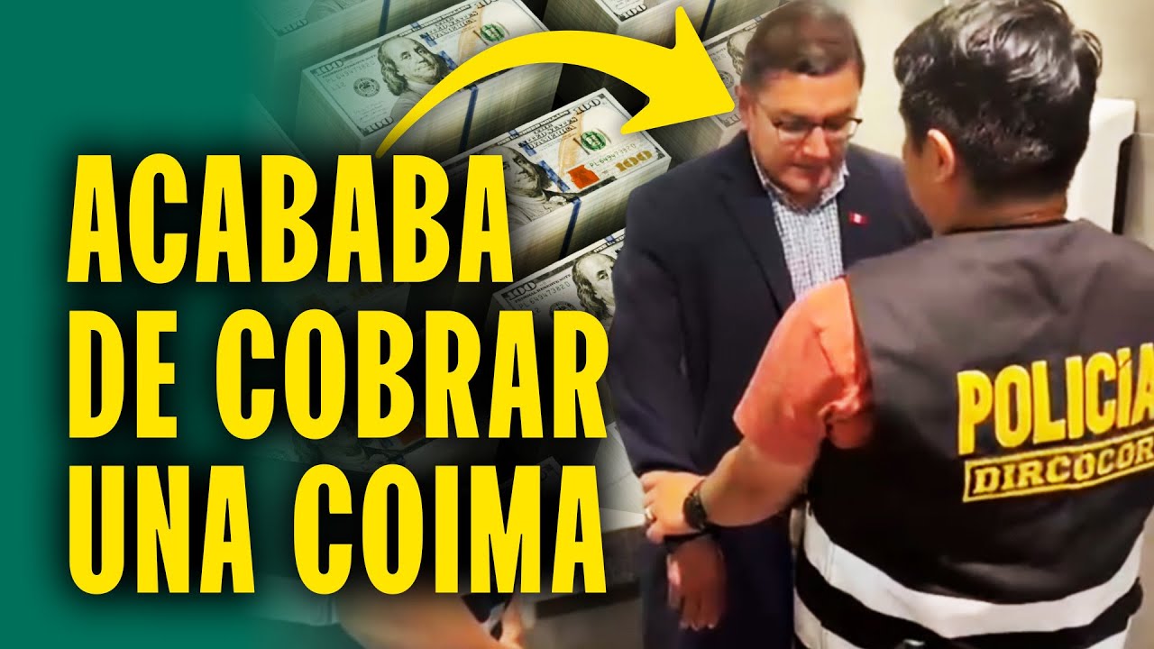 Fiscal cae en el ba&ntilde;o luego de cobrar coima: 