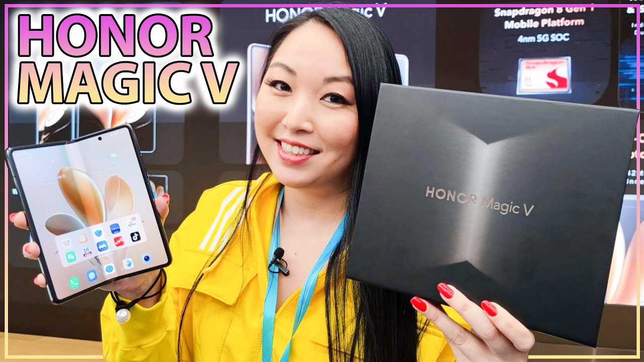 Honor Magic V  dobrável - PRIMEIRO celular SEM INFLUENCIA DA HUAWEI Unbox e Review foldable phone