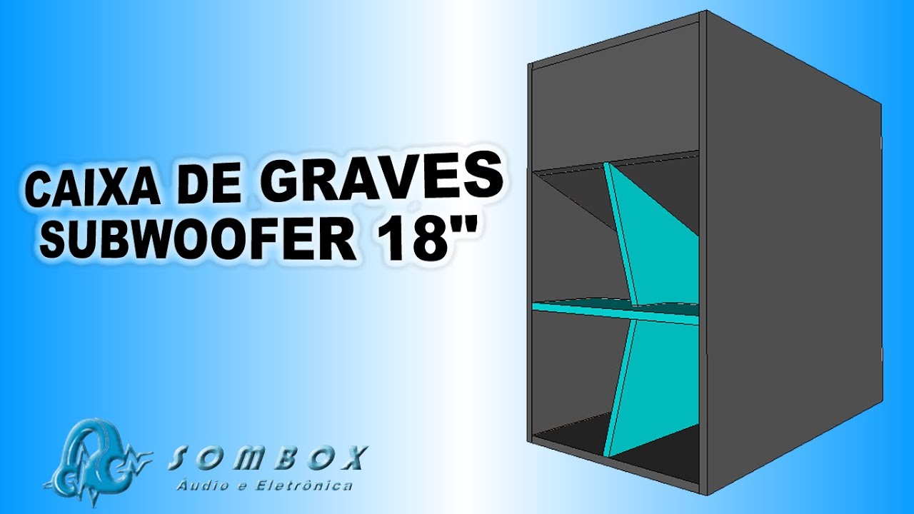 PROJETO DE CAIXA  PARA SUBGRAVES COM FALANTTE DE 18' #hornloaded