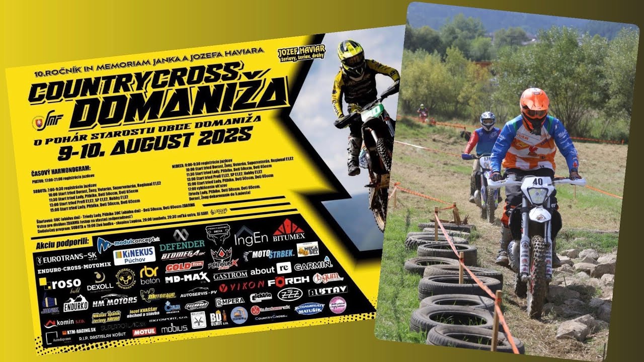 9.-10.08. 2025 — CountryCross Domaniža — Oba dni zostrih [ SX 125 ]